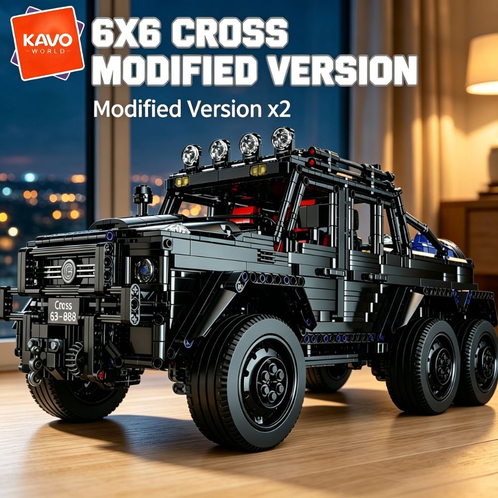 Tools Workshop For Kids - KAVOWORLD 6x6 Ciężki Samochód Terenowy z