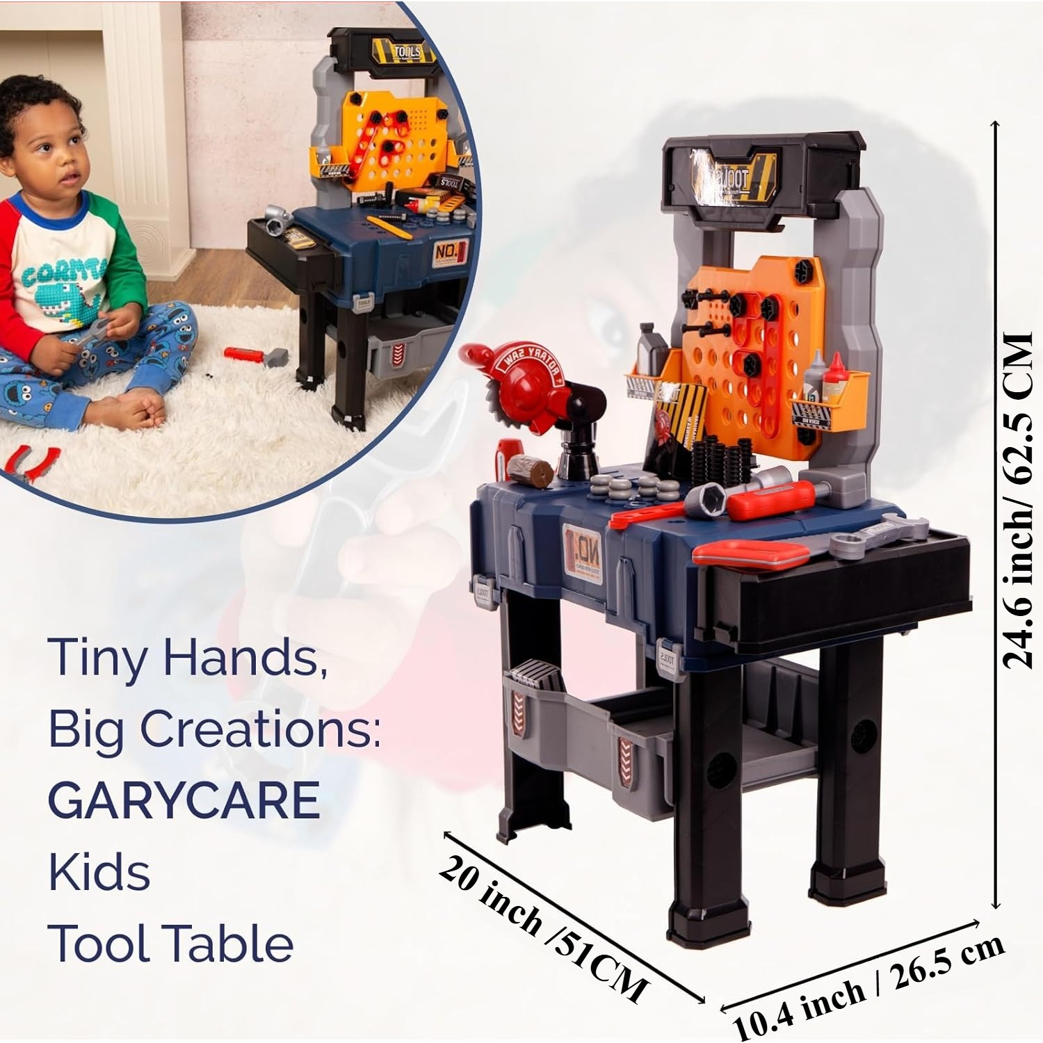 65 szt. Zestaw narzędzi dla dz – Tools Workshop For Kids recenzja i cena