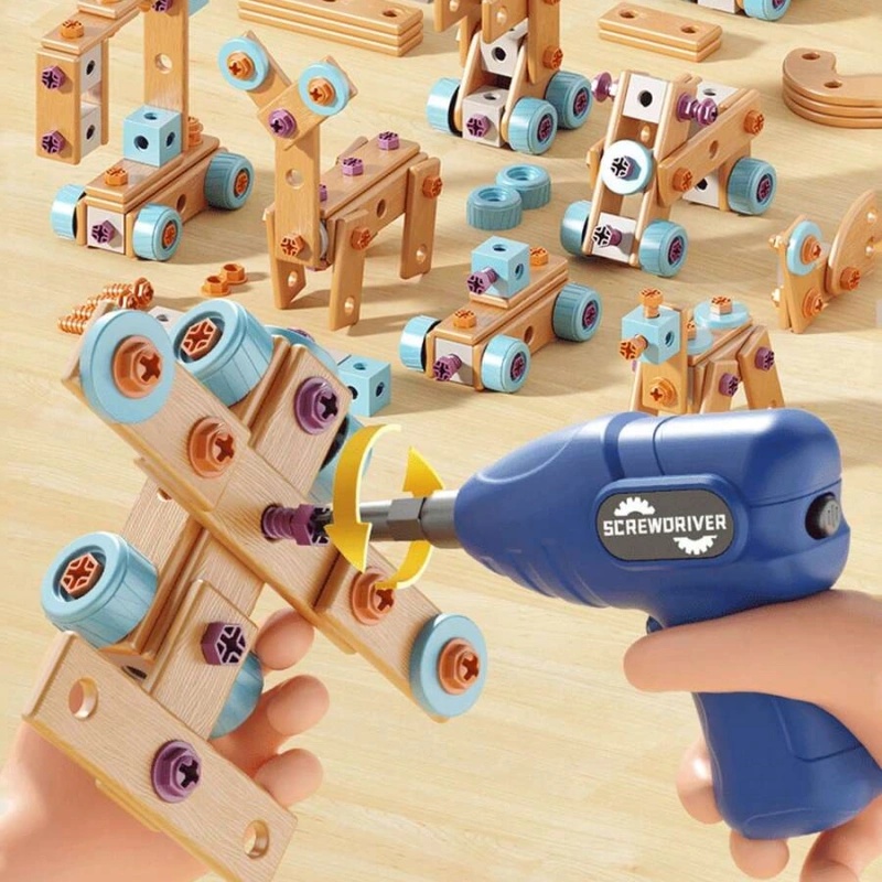 126 elementów Drewniany Zestaw – Tools Workshop For Kids recenzja i cena